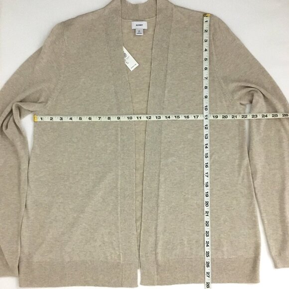 NEW! Old Navy Heather Palomino Tan Lightweight Open Front Cardigan - XL Tall - Picture 6 of 8